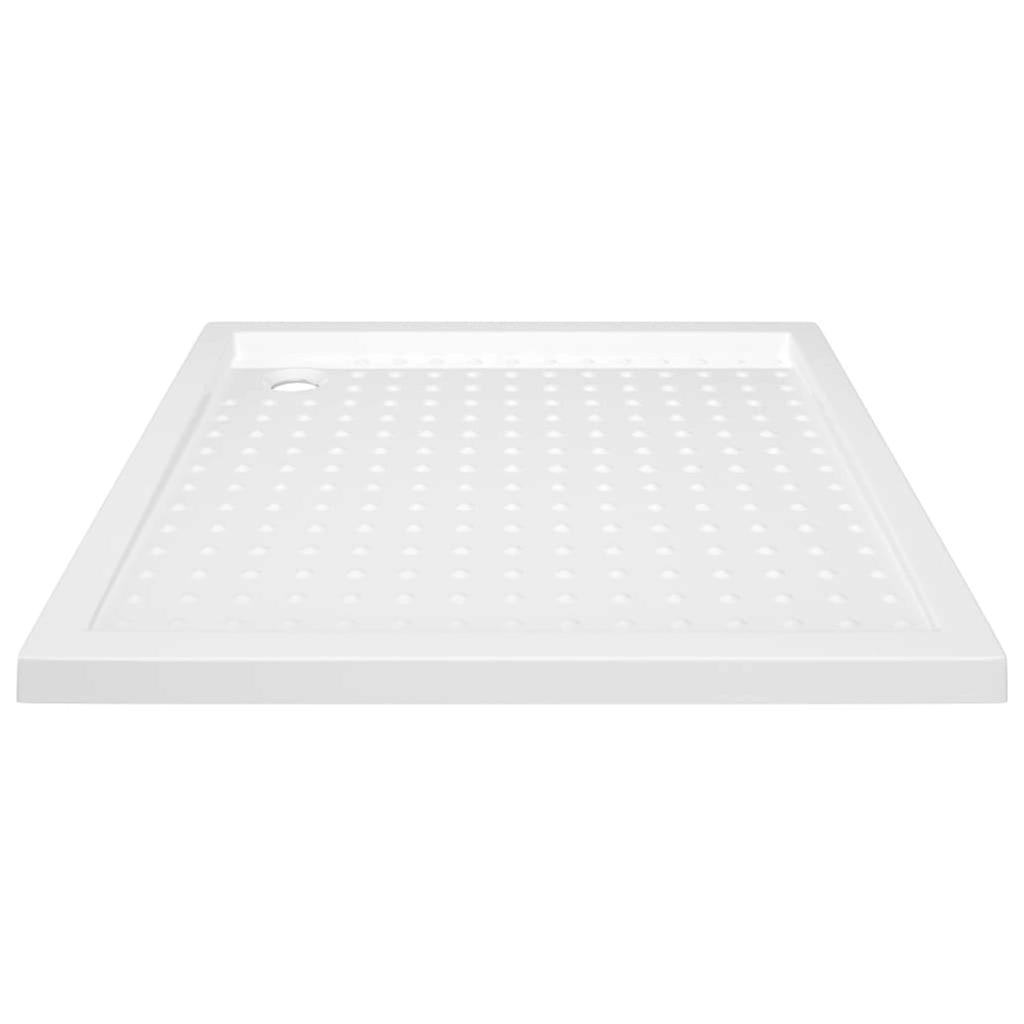 Shower Base Tray With Dots White 80x80x4 Cm Abs