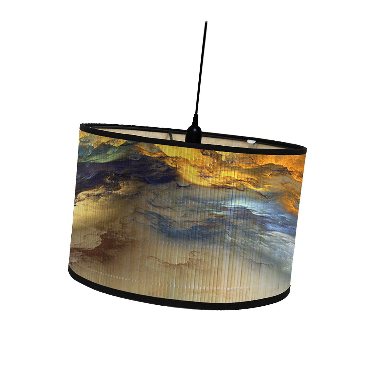 Drum Print Lamp Shade Drum Shaped Lamp Shades For Pendant Ceiling Desk Style A