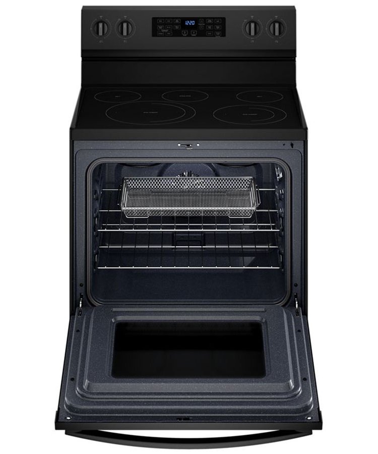 Whirlpool 5.3 Cu. Ft. Black Electric 5-In-1 Air Fry Oven