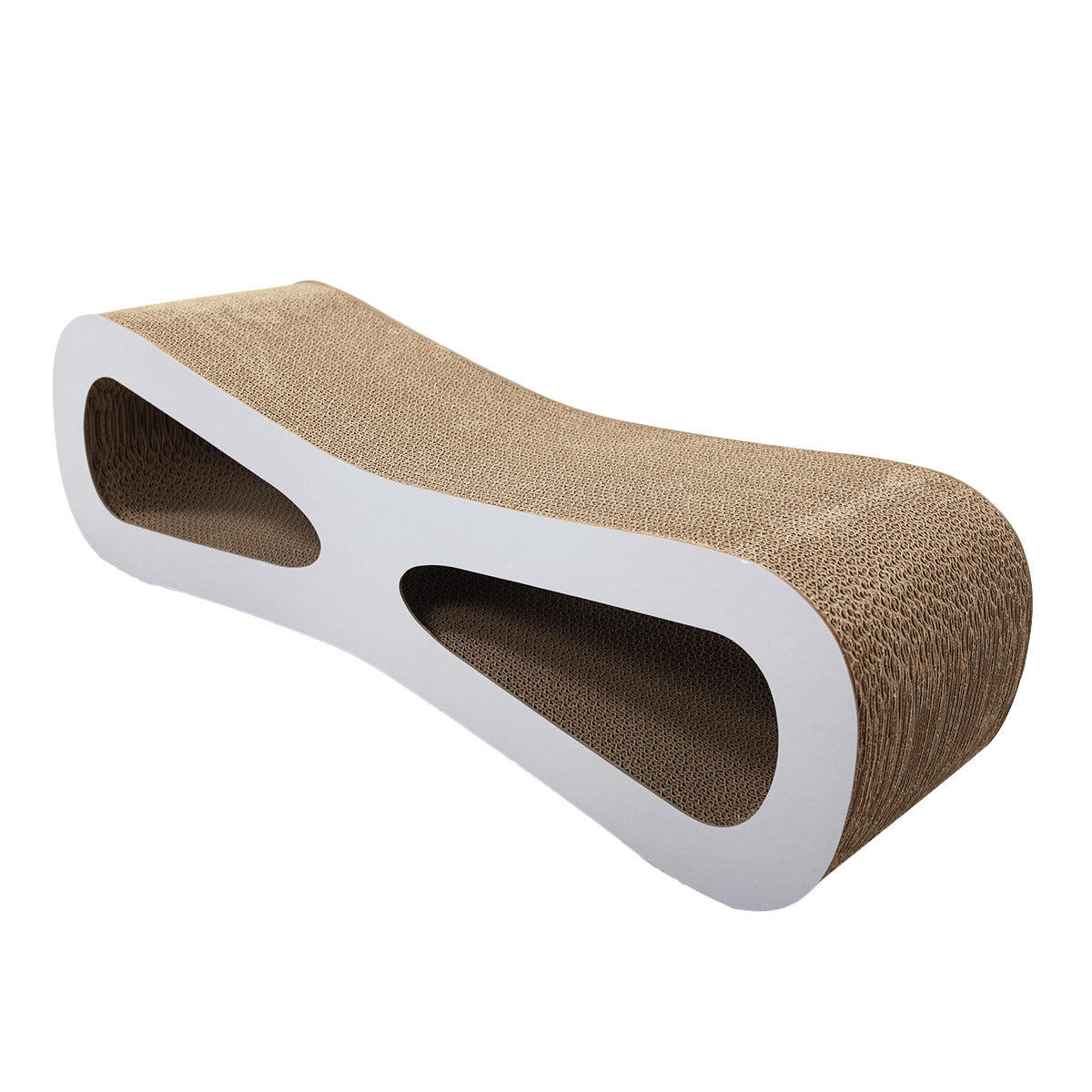 Cat-eyed Cat Scratcher and Lounge， Protect Furniture， Functional， Original Wood Color