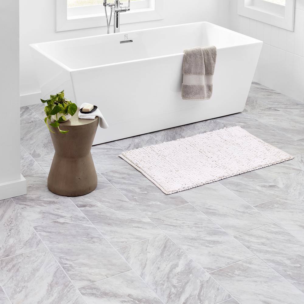 Daltile Newgate Gray Marble Matte 12 in. x 24 in. Glazed Ceramic Floor and Wall Tile (15.04 sq. ft.Case) NW071224HD1PV