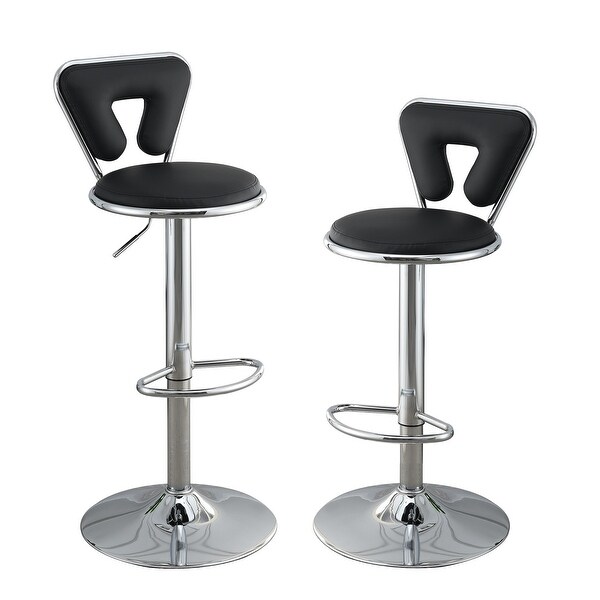 Poundex Adjustable Height and Swivel Barstool - 34