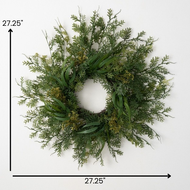 Sullivans Draping Fern Wreath