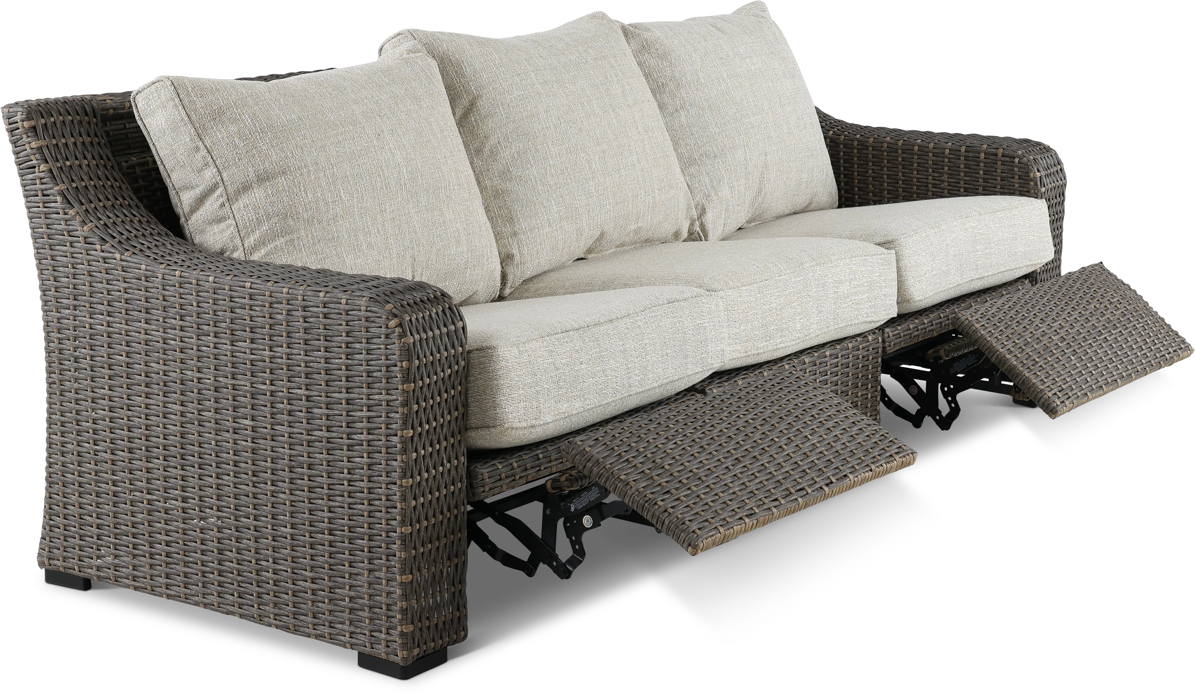 Lemans Woven Patio Sofa with Motion