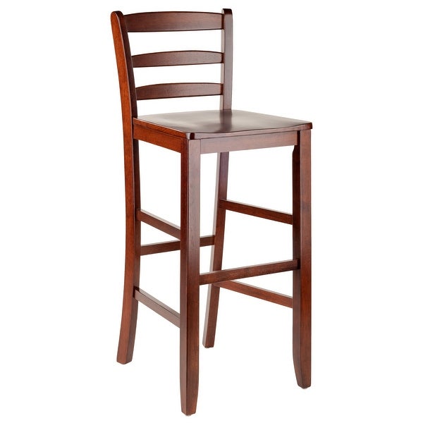 Wood Benjamin Ladder-Back Bar Stools， Set of 2