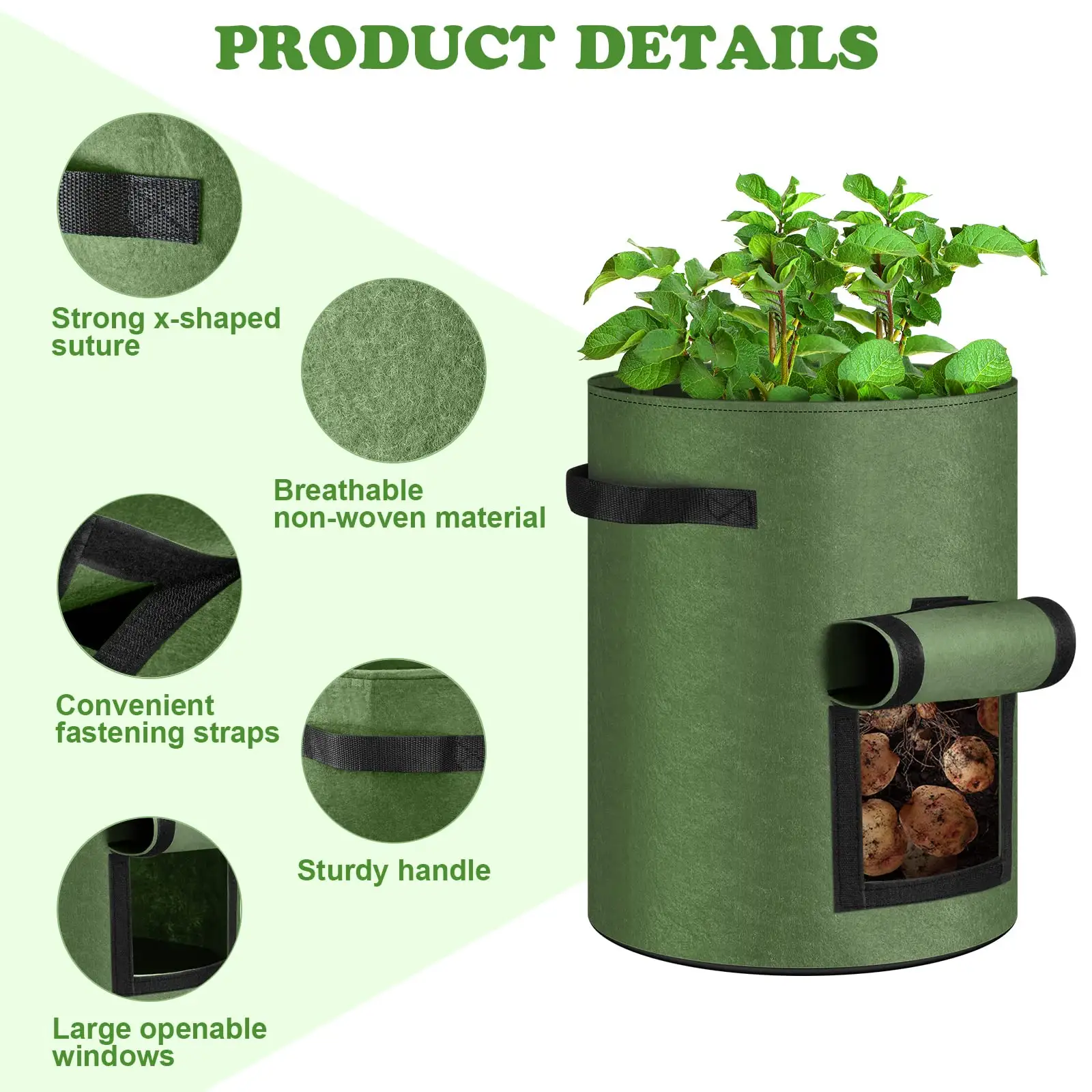 Fruit Protection Felt Plant Pot For Gardening Supplies Non Woven Small Nursery Grow Bags