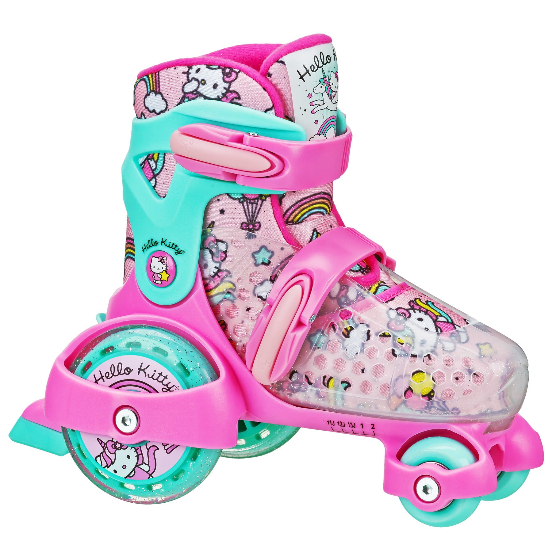 Roller Derby EZ Roll Adjustable Hello Kitty Skate， Size 11-2