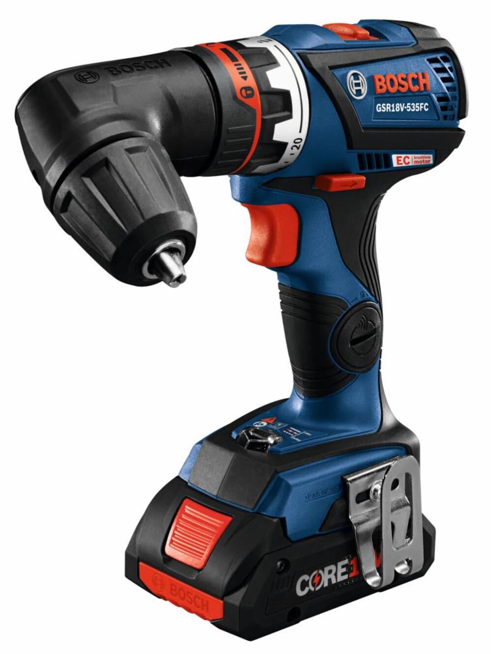 Bosch 18V EC 5 In 1 Drill/Driver Kit Flexiclick Reconditioned GSR18V-535FCB15-RT from Bosch