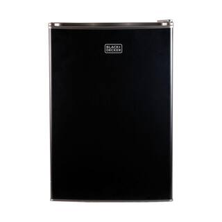 BLACK+DECKER 2.5 cu. ft. Mini Fridge in Black With Freezer BCRK25B