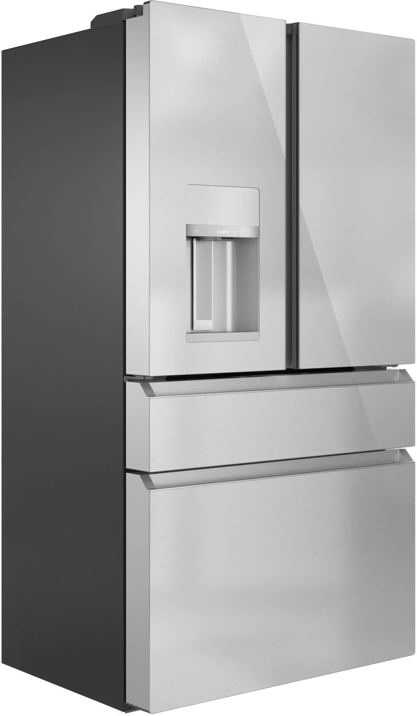 Cafe 22.3 Cu Ft French Door Refrigerator - Counter Depth Platinum Glass