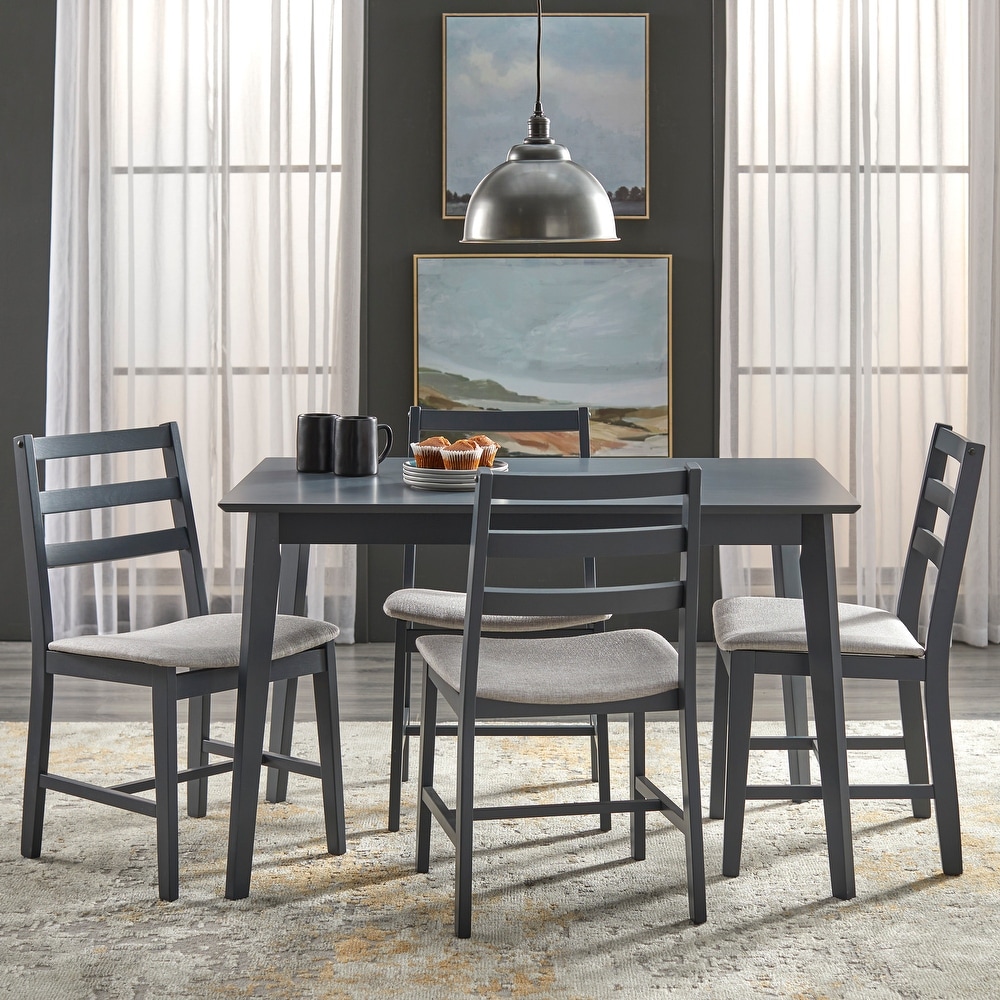 Simple Living Charlie Mid Century Rubberwood 5 piece Dining Set