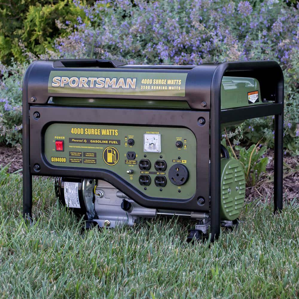 Sportsman 40003500Watt Gasoline Powered Portable Generator with RV Outlet