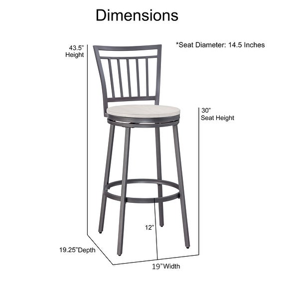 Joliet Swivel Bar Stool by Greyson Living