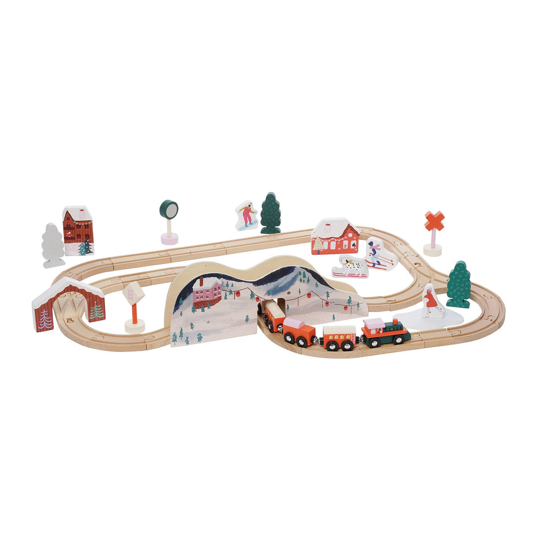 Alpine Express Wooden Train Set by Manhattan Toy