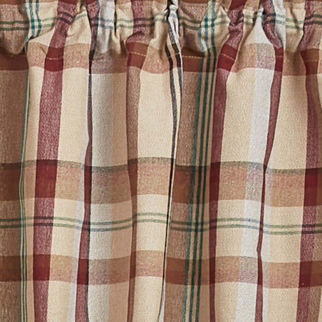 Park Designs Gamekeeper Plaid Valance 14 quot l