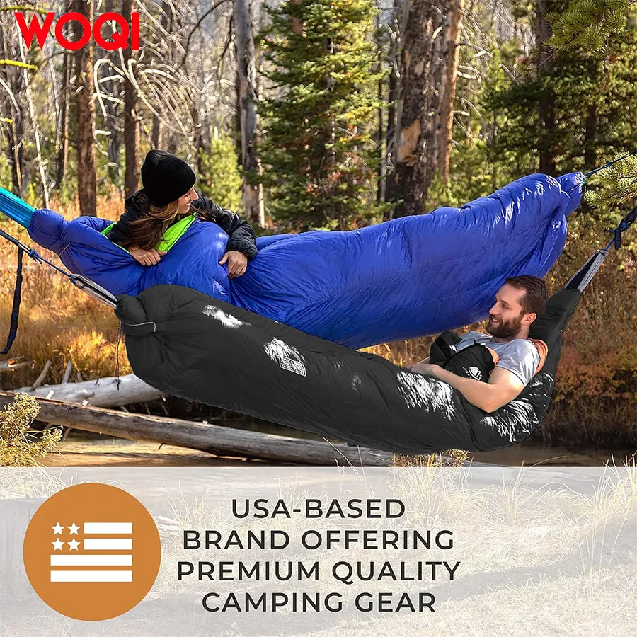 WOQI Hiking Camping Hammock Ultra Light Goose Down Sleeping Bag