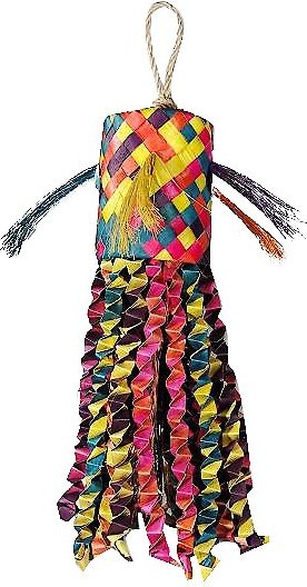 Planet Pleasures Octopus Piñata Bird Toy， Color Varies