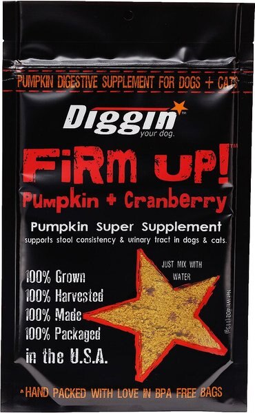 Diggin' Your Dog Firm Up! Pumpkin Plus Cranberry Super Dog and Cat Supplement