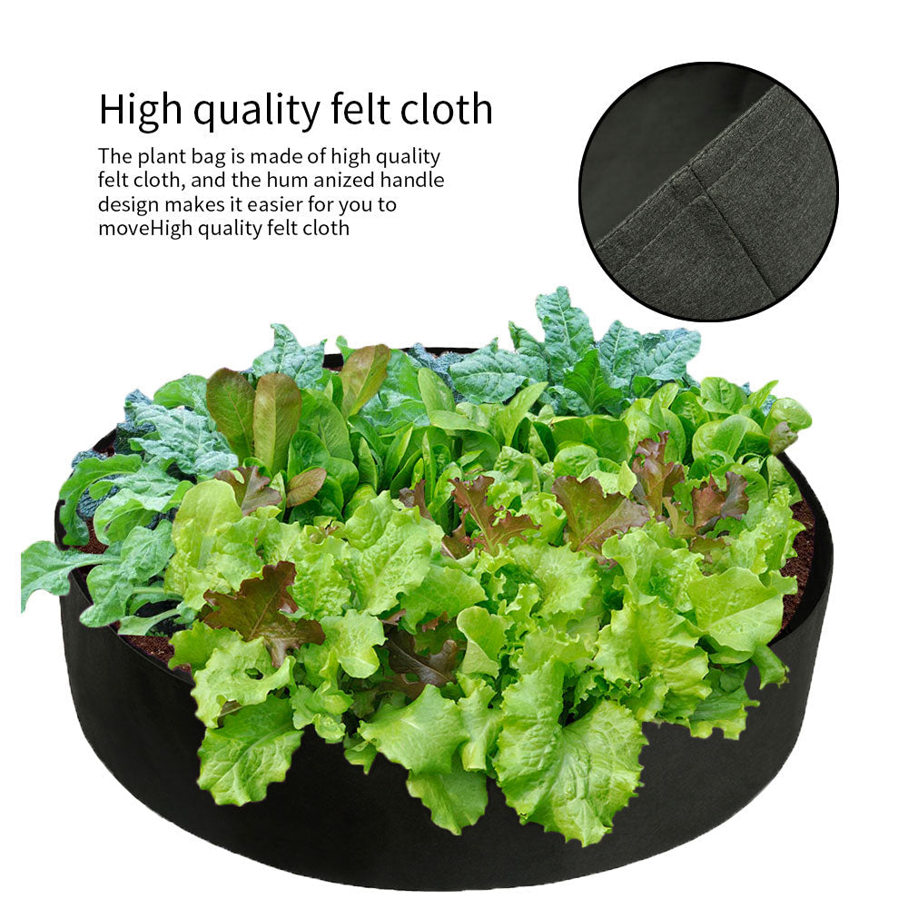 15/50/100 Gallon Large Capacity Black Plants Growing Bag Raised Plant Bed Garden Flower Planter Elevated Vegetable Box Planting Bags