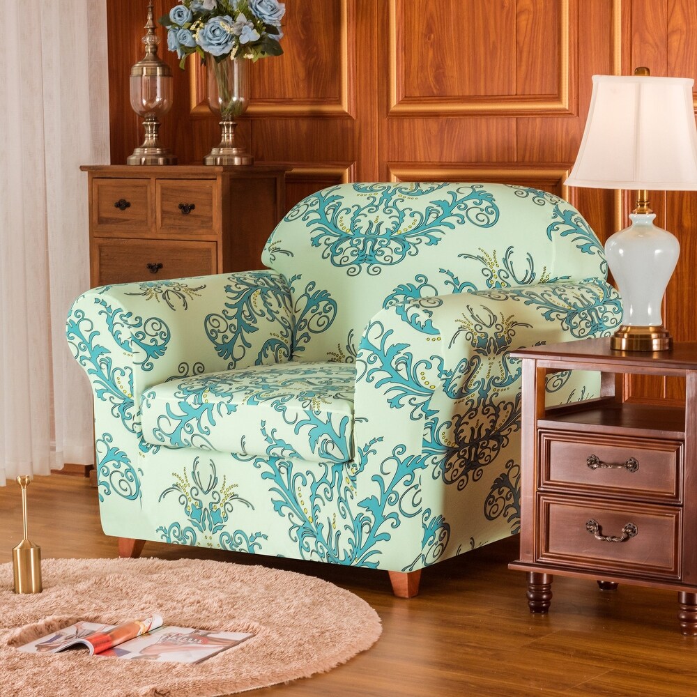 Subrtex Stretch Printed Floral Washable Sofa Slipcover