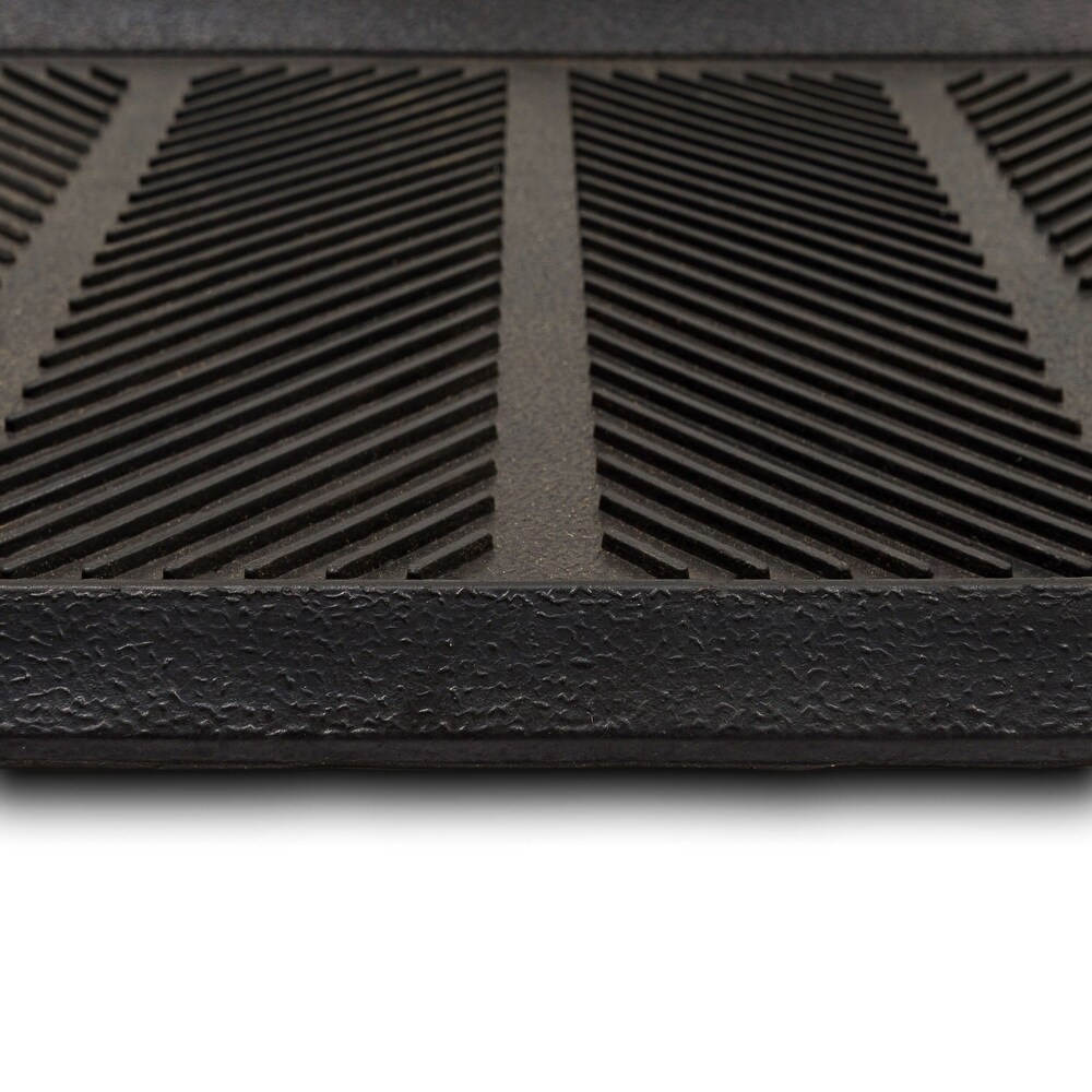 Mohawk Home Black Rubber Boot Tray Utility Mat 1' 4\