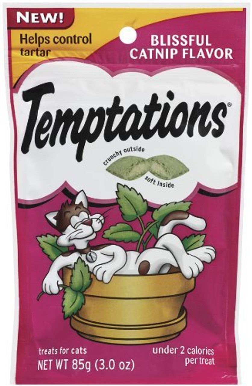 Whiskas Temptations Catnip Treats， 2.1oz bag