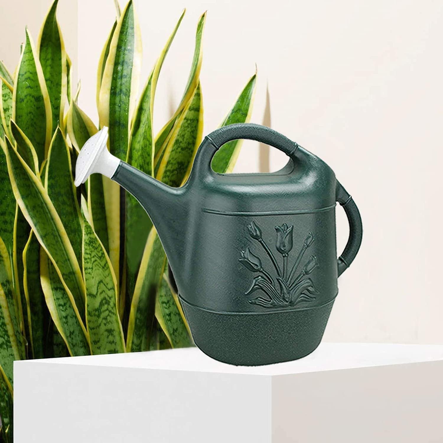 2 Gallon Watering Can - Hunter Green Pkg/3， Hunter Green