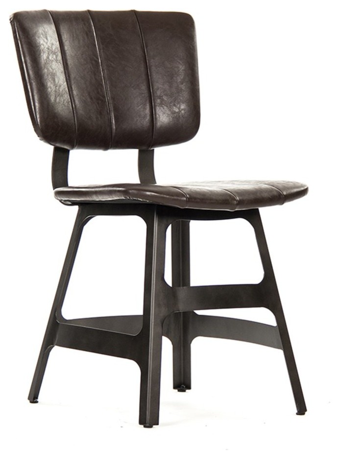 Worksmith Side Chair   Industrial   Armchairs And Accent Chairs   by Nook  ampCottage  Houzz