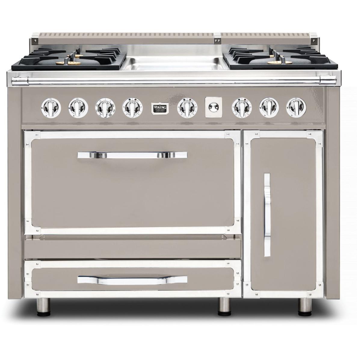 Viking 48-inch Freestanding Dual Fuel Range with True Convection Technology TVDR481-4GPG