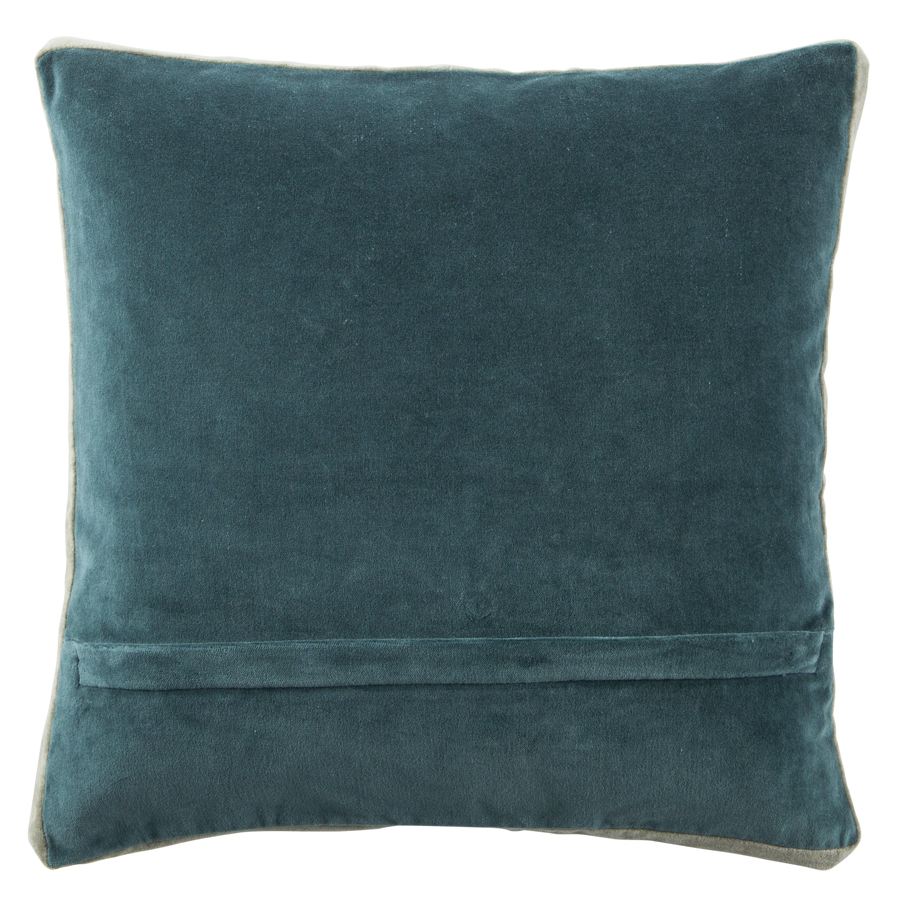 Bryn Solid Teal & Grey Pillow