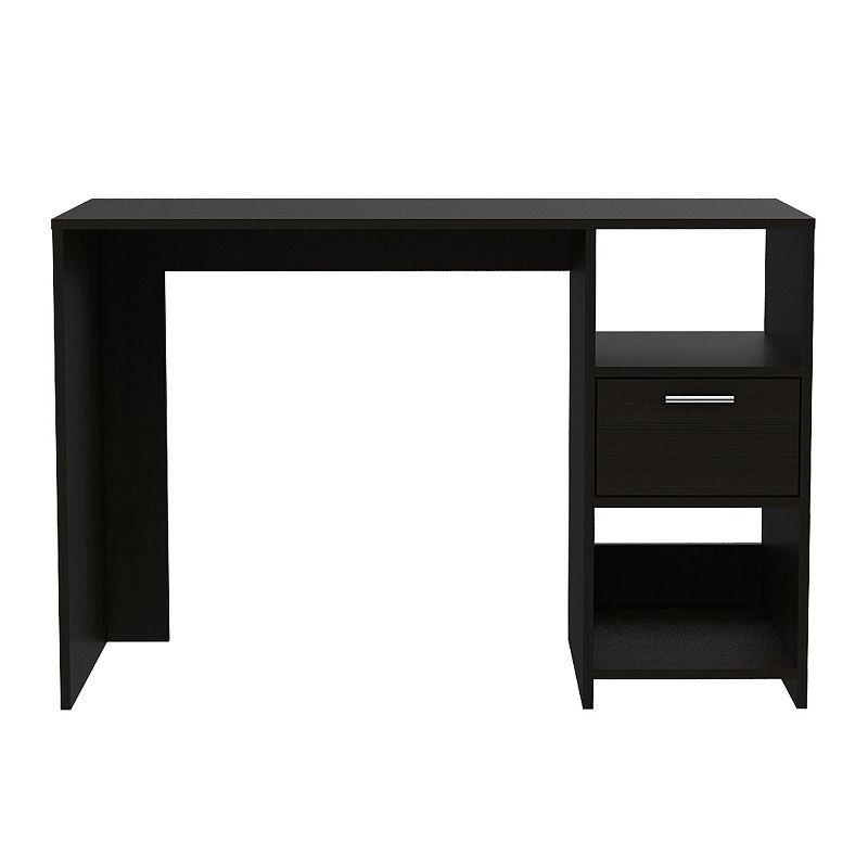 Arlington Computer Desk with 2-Open Storage Shelves and Drawer with Handle