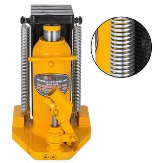 VEVOR Toe Jack Lift Hydraulic Machine 5-Ton to 10-Ton Air Hydraulic Toe Jack Proprietary Heat-Treated Steel Yellow QJD10T00000000001V0