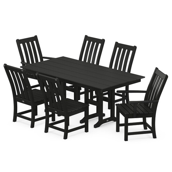 POLYWOOD Vineyard 7Piece Farmhouse Dining Set