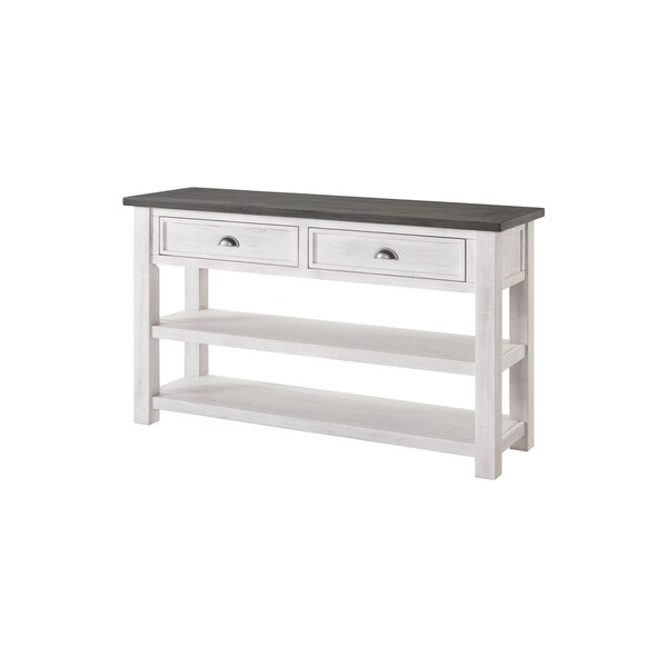 The Gray Barn Downington Solid Wood 2-drawer Sofa Console Table