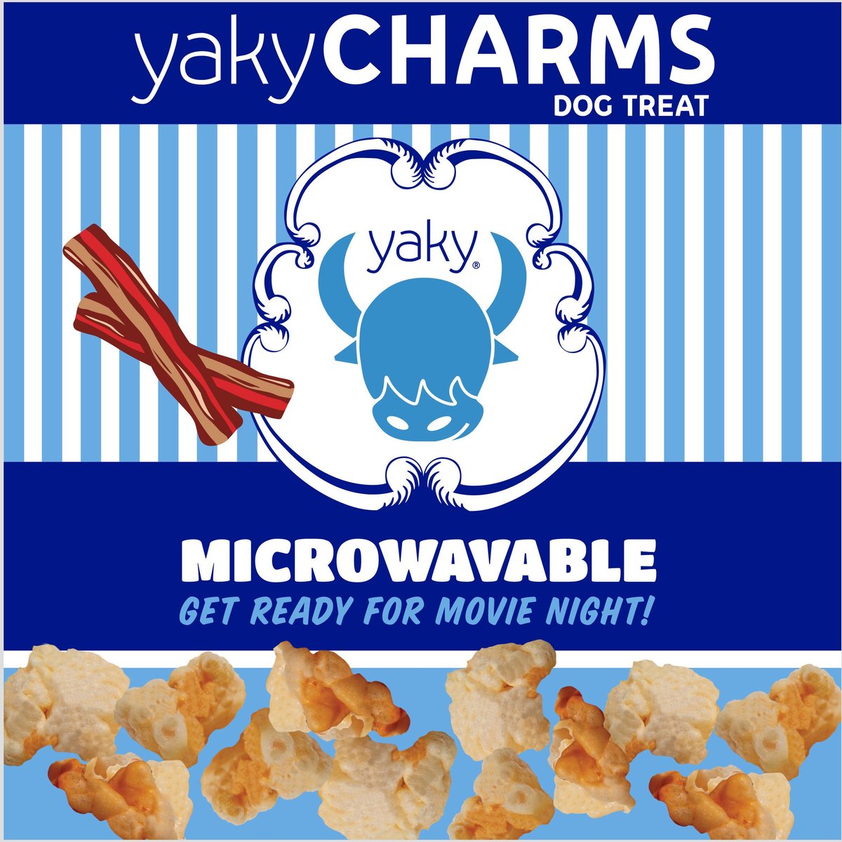 Himalayan Pet Supply yaky CHARMS Bacon Dog Treats， 12 count