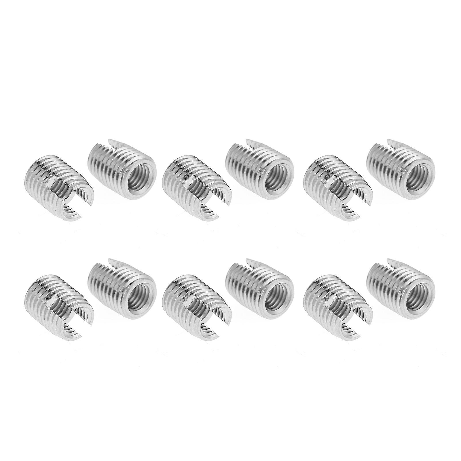 20pcs Stainless Steel SUS303 Self Tapping Slotted Screw Thread Insert M8 x 15mm