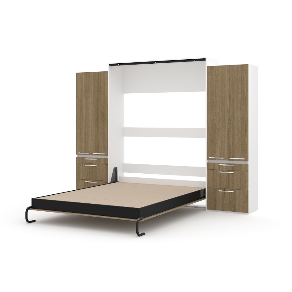 Designer Murphy Bed with Double Storage Units