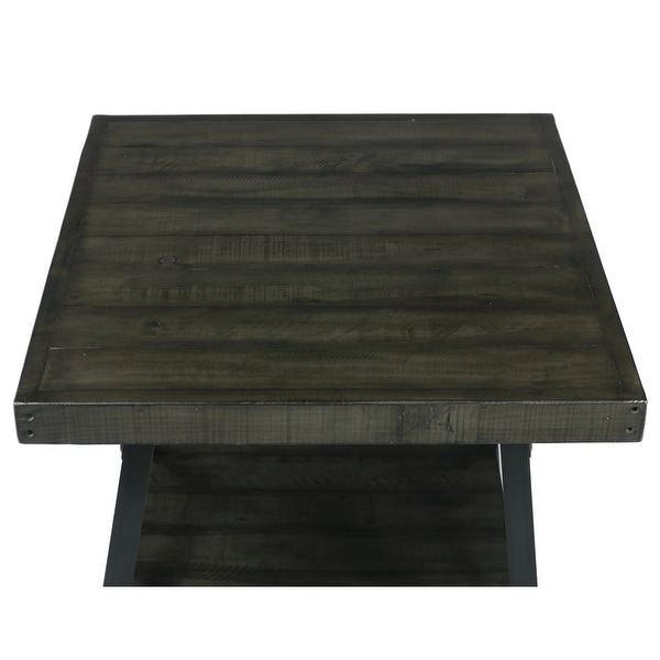 Carbon Loft Oliver Modern Rustic Wood End Table