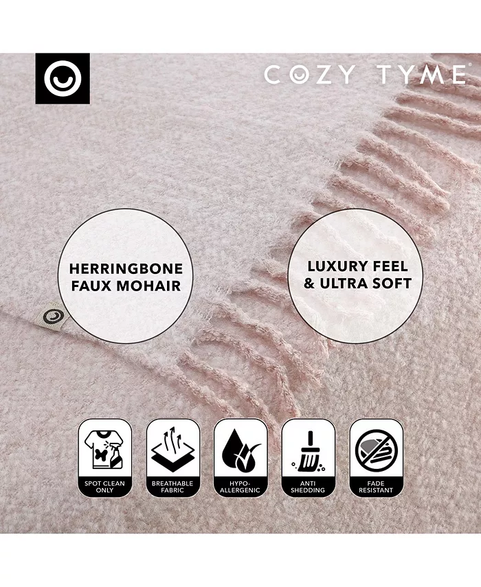 Cozy Tyme Zamir Knit Throw Blanket 50x60