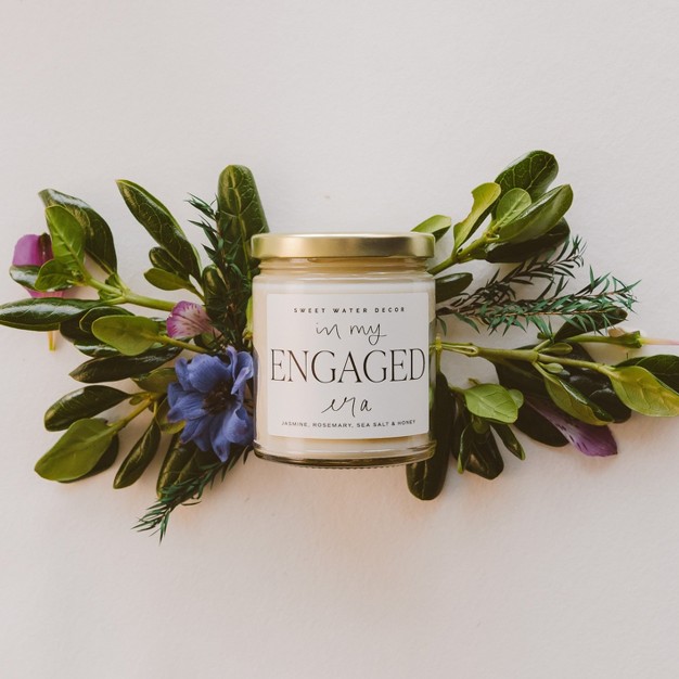 Sweet Water Decor In My Engaged Era 9oz Clear Jar Soy Candle