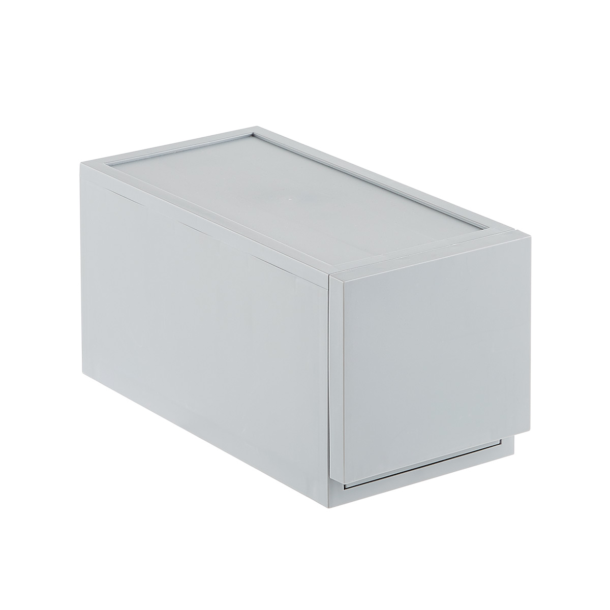 Grey Opaque Modular Stackable Drawers