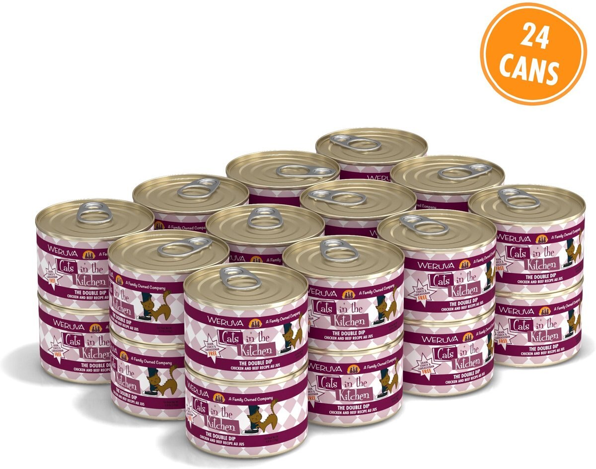 Weruva Cats in the Kitchen The Double Dip Chicken and Beef Au Jus Grain-Free Canned Cat Food