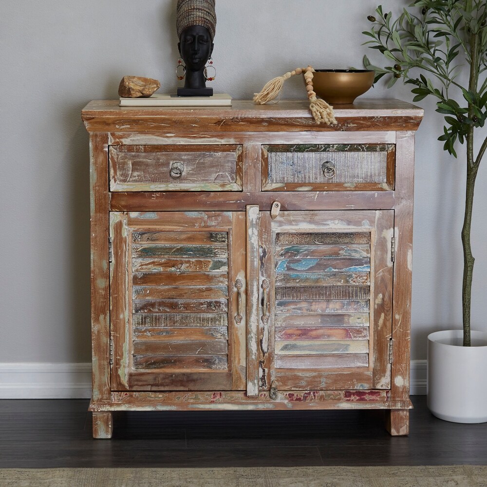 Brown Wood Handmade Cabinet