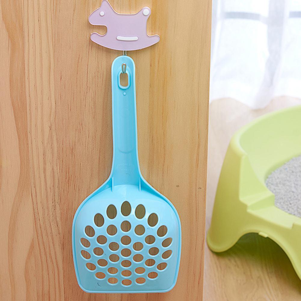 Fovien Cat Litter Scoop， Scoops for Kitty Litter Boxes， Non Stick Pet Litter Sifter， Deep Shovel， Corrosion Resistant Litter Box Cleaner with Solid Handle Random 25.5*11CM (Small Hole) 1PCS