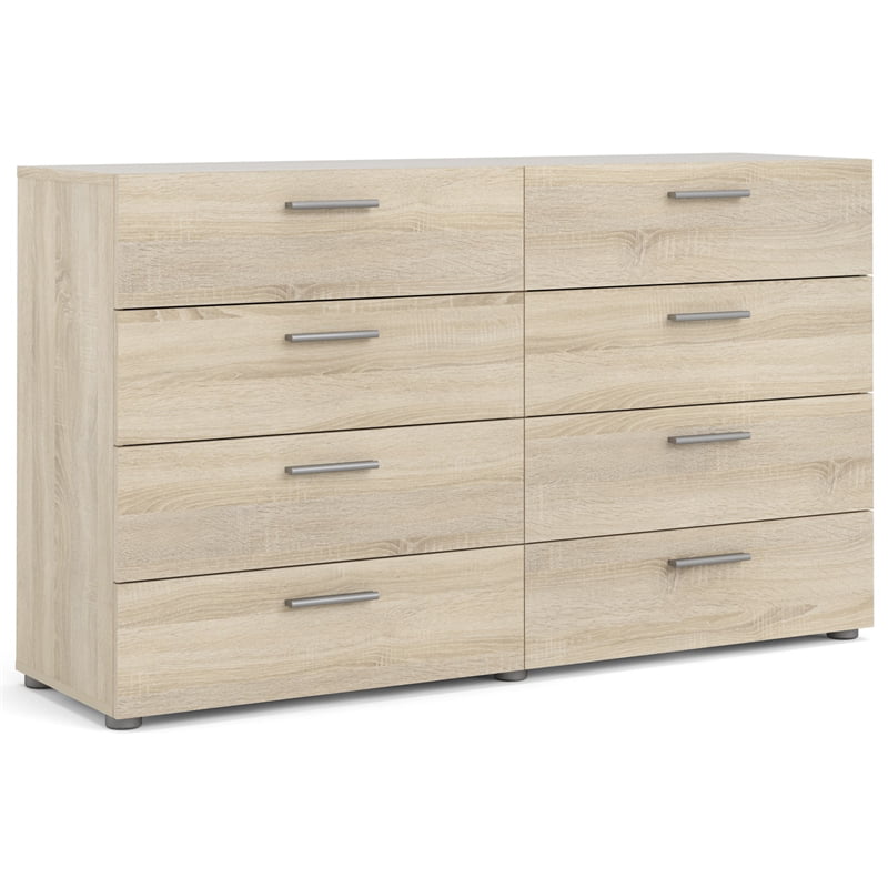 Loft 8 Drawer Double Dresser, Oak Structure