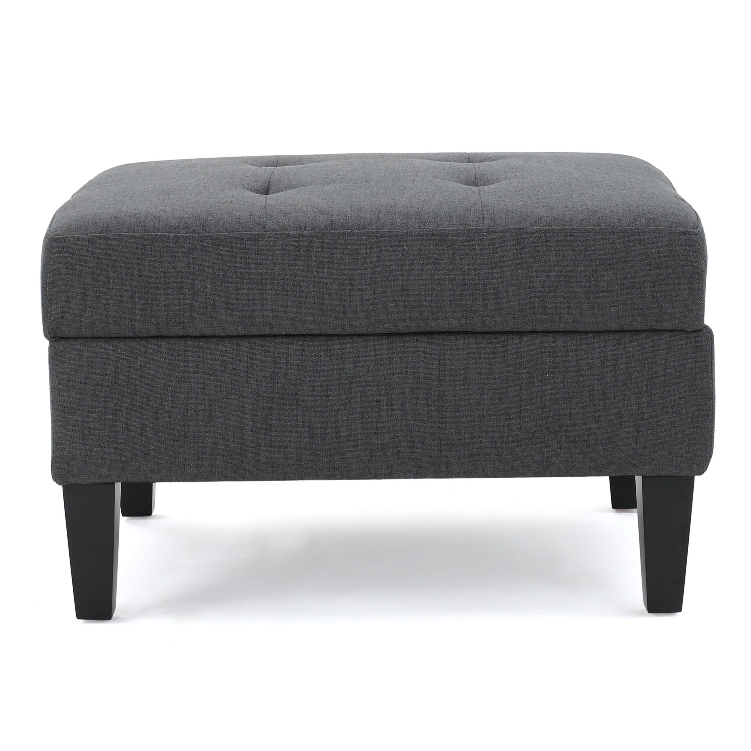 Bridger Fabric Sectional Couch with Storage Ottoman