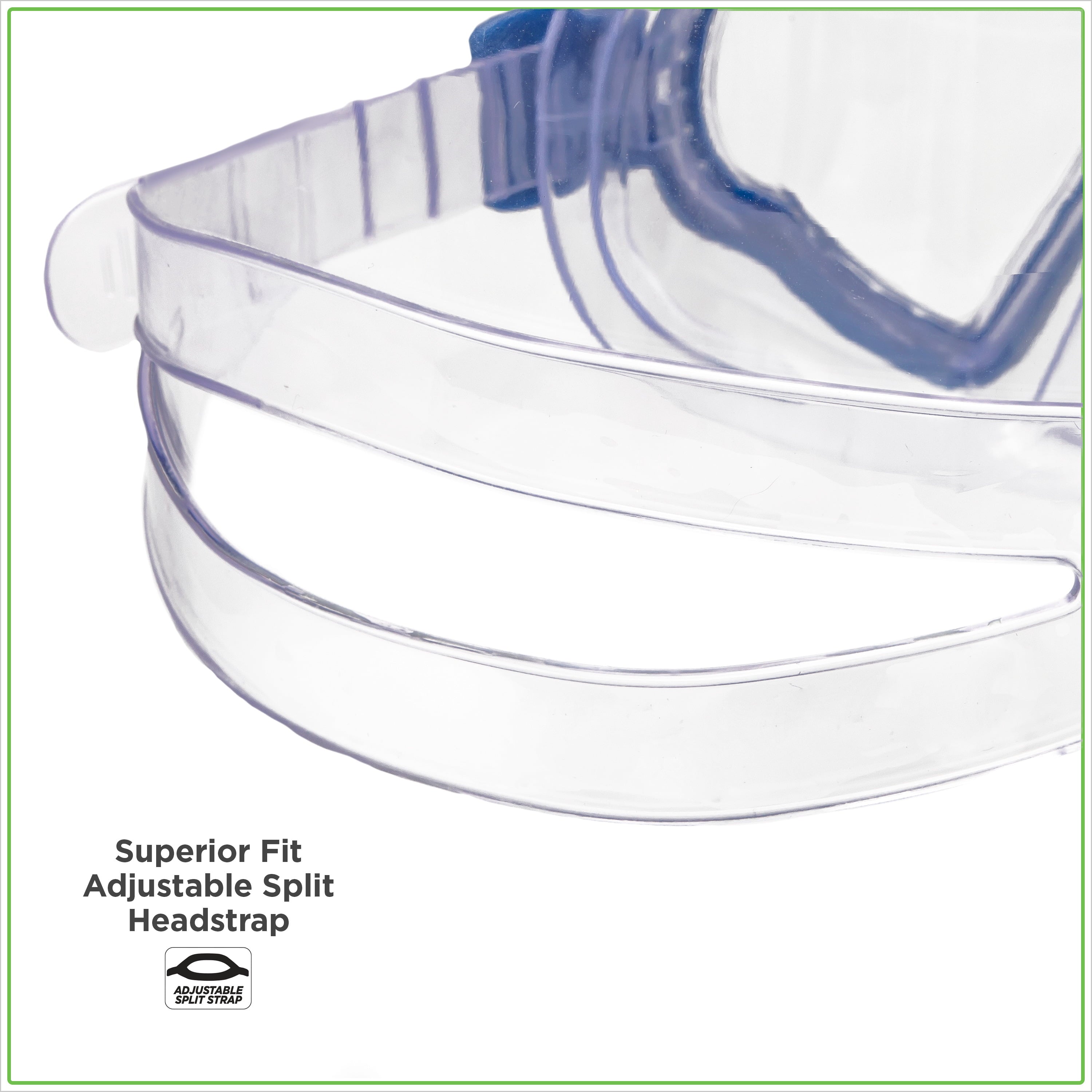 Dolfino Aqua Swim Blue and Clear Swimming Sport Goggles