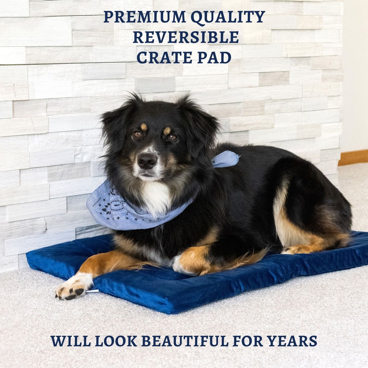 Pet Dreams Sleep-eez Plush Reversible Dog Crate Mat