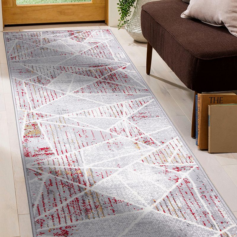 World Rug Gallery Invigorate Sleek Modern Geometric Area Rug