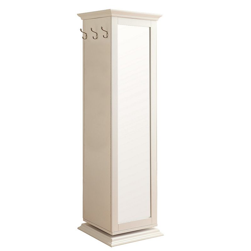 Casual Style Metal Accent Cabinet，White